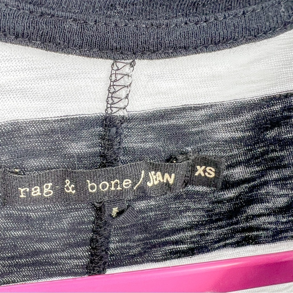 Rag & Bone blue/white stripped shirt - Picture 2 of 3